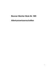 Bonner Bücher Bote Nr. 595 Altertumswissenschaften