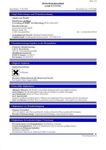 Sicherheitsdatenblatt - Haberkorn A & Co GmbH