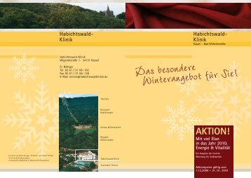 Das besondere Winterangebot für Sie! - Habichtswald-Klinik