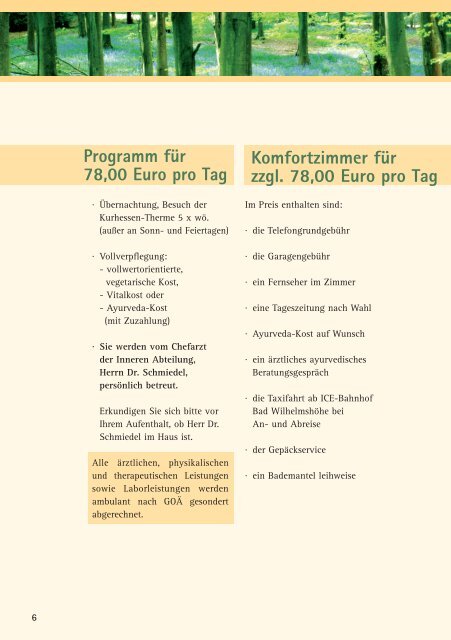 Selbstzahler Angebot als PDF - Habichtswald-Klinik