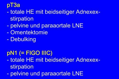 Therapie des Endometriumkarzinoms G. Emons - Habichtswald-Klinik