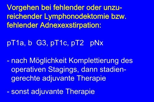 Therapie des Endometriumkarzinoms G. Emons - Habichtswald-Klinik