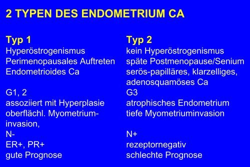 Therapie des Endometriumkarzinoms G. Emons - Habichtswald-Klinik