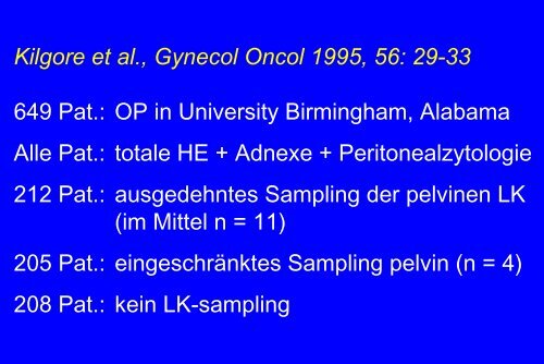 Therapie des Endometriumkarzinoms G. Emons - Habichtswald-Klinik