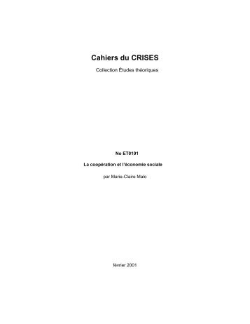 La coopération et l'économie sociale - Habiter-Autrement