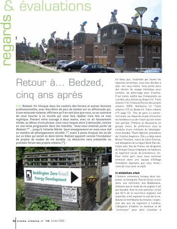 Bedzed Traits Urbains - Habiter-Autrement