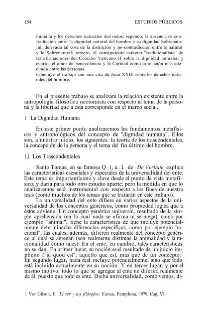 ENSAYO PERSONA HUMANA Y LIBERTAD* Gabriel Zanotti**