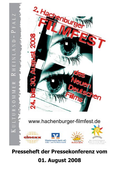 Presseheft HFF 2008 - Hachenburger Filmfest
