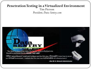 Penetration Testing in a Virtualized Environment - Hacker Halted
