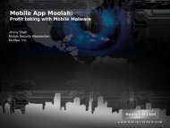 Mobile App Moolah: - Hacker Halted