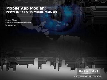 Mobile App Moolah: - Hacker Halted