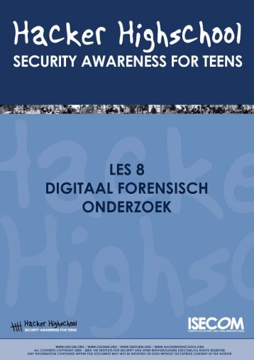 Digitaal forensisch onderzoek - Hacker Highschool