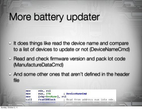 Battery Firmware Hacking - Hacker Halted