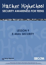 HHS - Lesson 9 - Email Security - Hacker Highschool