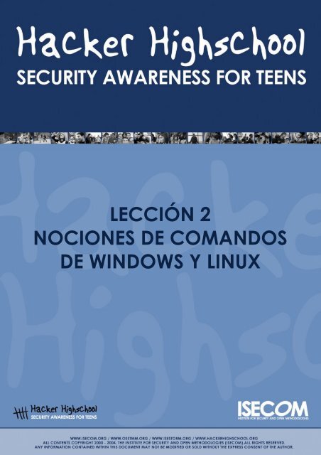 HHS - Lección 2 - Windows y Linux - Hacker Highschool