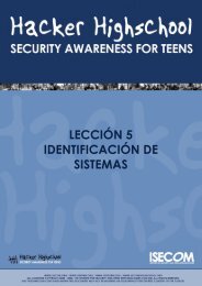 HHS - Lección 5 - Identificación de Sistemas - Hacker Highschool