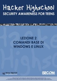 HHS - Lezione 2 - Windows e Linux - Hacker Highschool