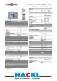 Technische Daten Combi Dämpfer OEB 6.10 - Hackl-Rent Hompage