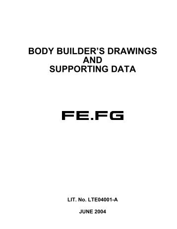 body builder's drawings and supporting data - Mitsubishi Fuso