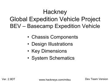 Hackney Global Expedition Vehicle Project