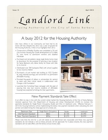 Landlord Link - Housing Authority of the City of Santa Barbara