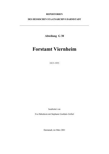 Forstamt Viernheim - Hessen