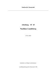 Nachlass Landsberg - Hessisches Archiv-Dokumentations - Hessen