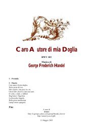 Caro Autore di mia Doglia - HAENDEL.IT