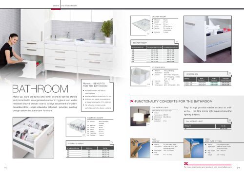 Moovit Drawer System Brochure 2010 (4.08MB) - Hafele