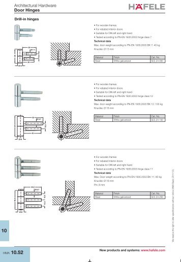 HMA 10.52 10 - Hafele