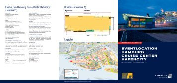 Das Hamburg Cruise Center HafenCity - Informationen zur Anmietung