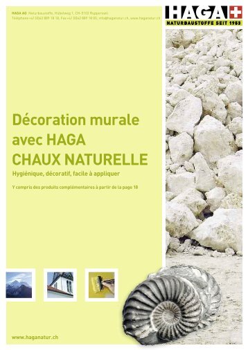 Décoration murale avec HAGA CHAUX NATURELLE