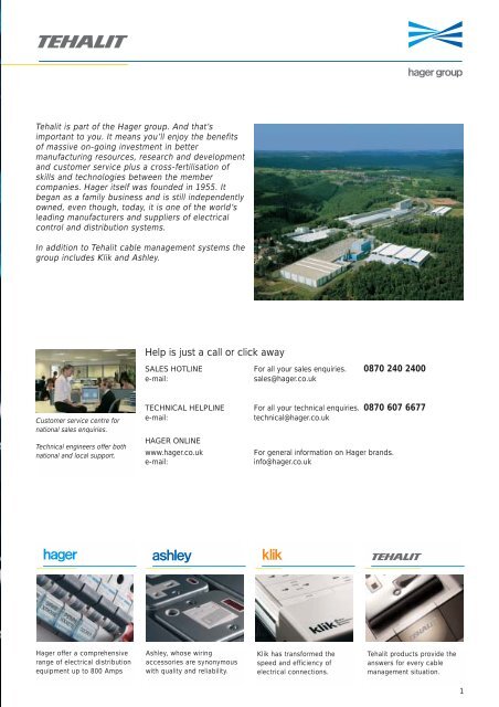 Tehalit C60 Brochure - Hager