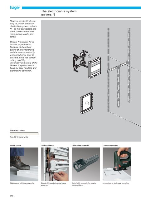 The electrician's system: univers N - Hager