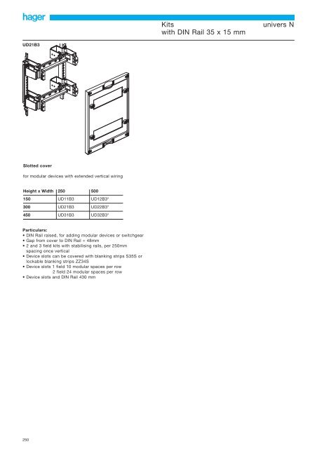 The electrician's system: univers N - Hager