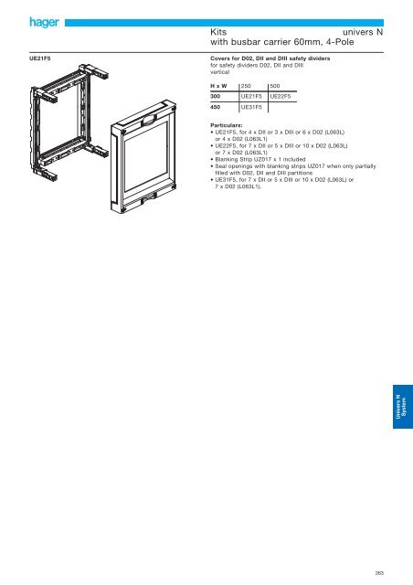 The electrician's system: univers N - Hager