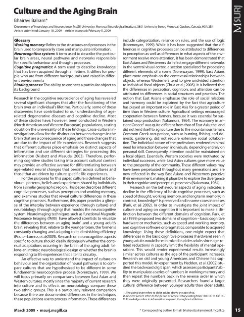 the entire issue - McGill Science Undergraduate Research Journal ...