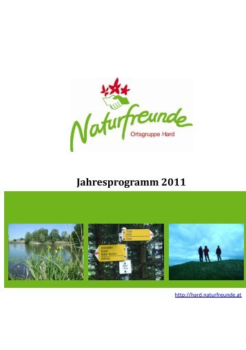 Jahresprogramm 2011 - Naturfreunde Vorarlberg