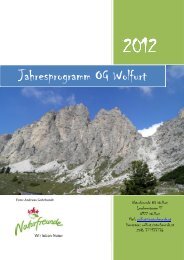 Jahresprogramm 2012 - Naturfreunde Vorarlberg