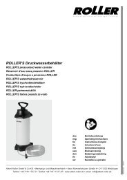 ROLLER'S Druckwasserbehälter - Albert Roller