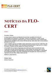 NOTÍCIAS DA FLO- - FLO-CERT GmbH