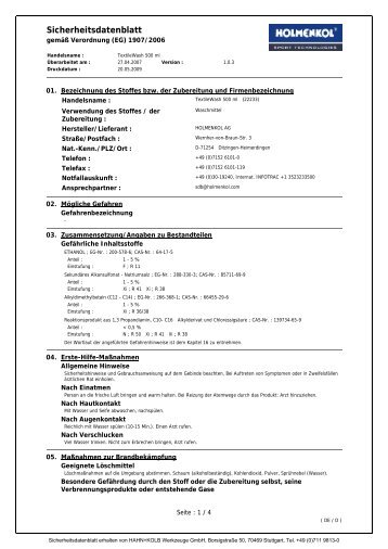 Sicherheitsdatenblatt HAHN+KOLB Art.-Nr. 6N000149 - Metzler