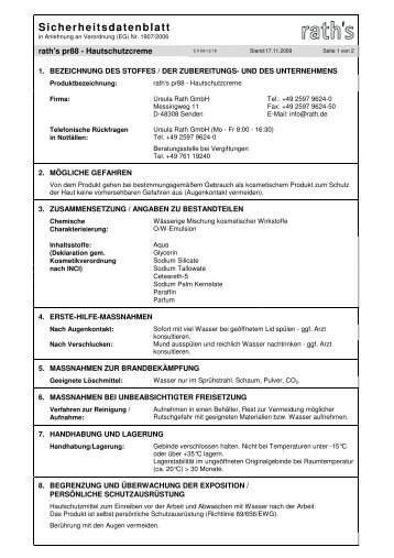 Sicherheitsdatenblatt - HAHN+KOLB Werkzeuge GmbH