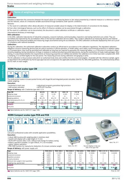 HAHN+KOLB-Toolcatalog 2011/12 – Testing equipment