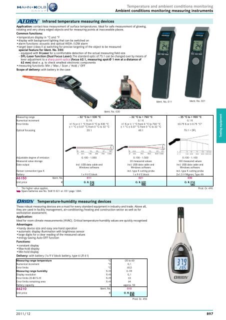 HAHN+KOLB-Toolcatalog 2011/12 – Testing equipment