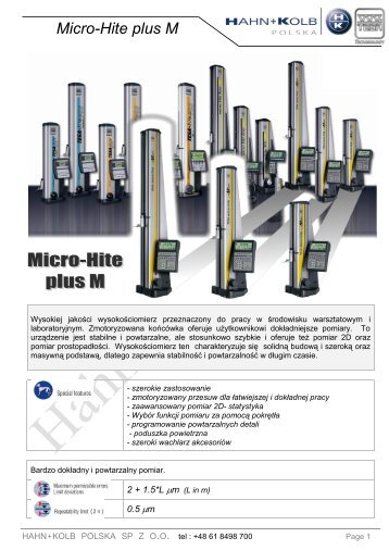 Micro-Hite plus M