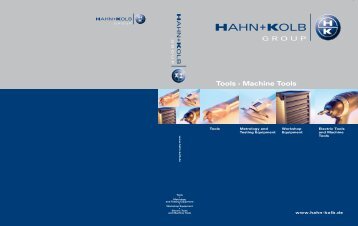 Tools · Machine Tools Tools · - HAHN+KOLB Werkzeuge GmbH