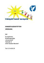 KINDERTAGESSTÄTTEN ORDNUNG der Evangelischen ...