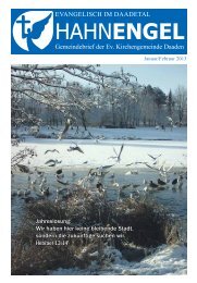 Ausgabe Januar/ Februar 2013 - Evangelische Kirchengemeinde ...