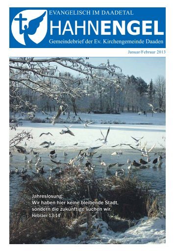 Ausgabe Januar/ Februar 2013 - Evangelische Kirchengemeinde ...